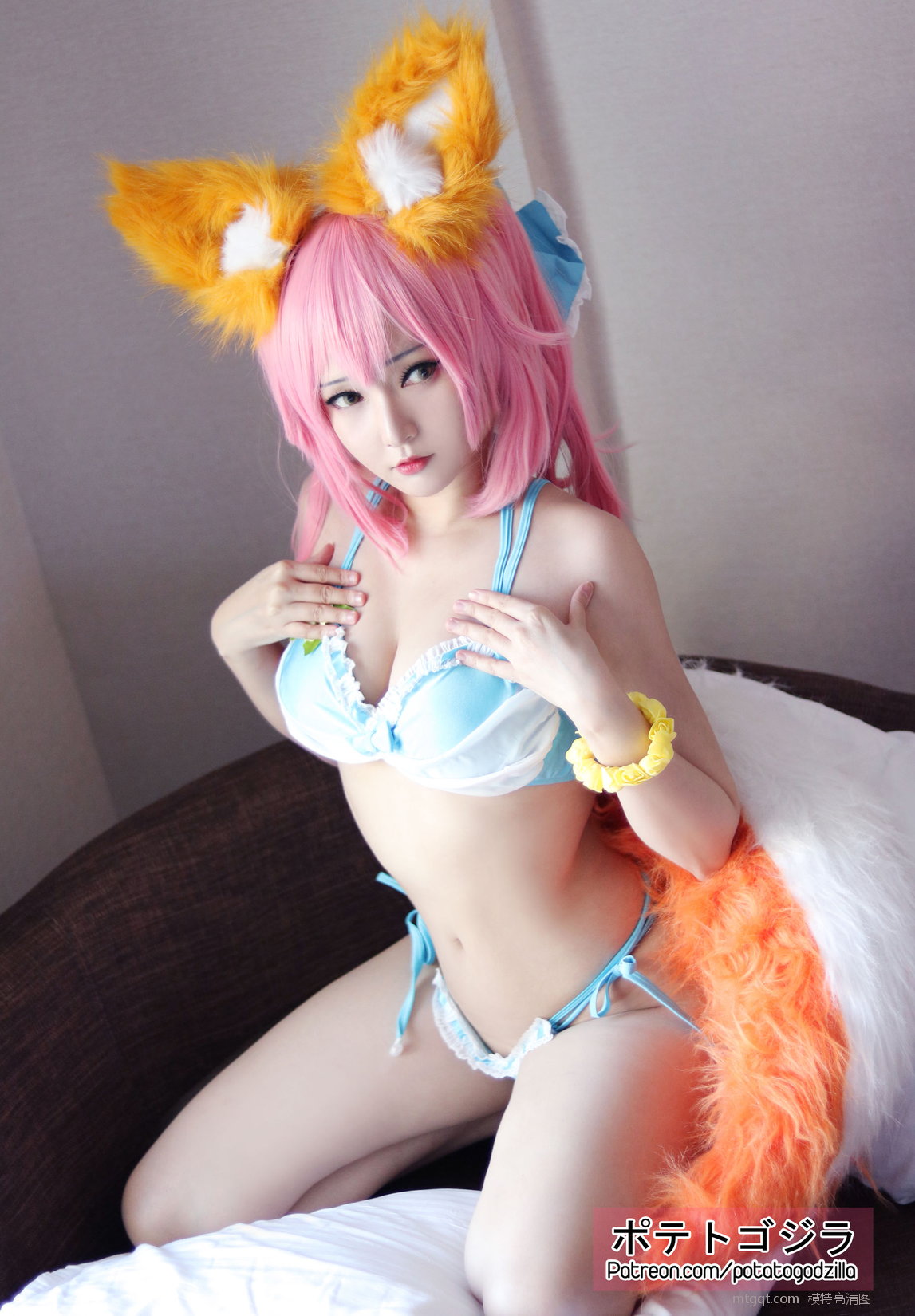 [COS] CoserСPotato Godzilla - Tamamo Bikini/20P